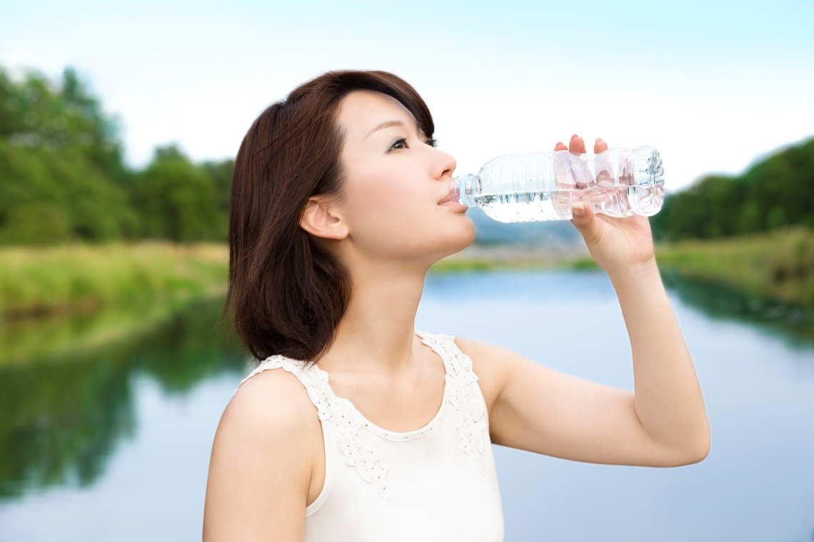 girl drinking Water