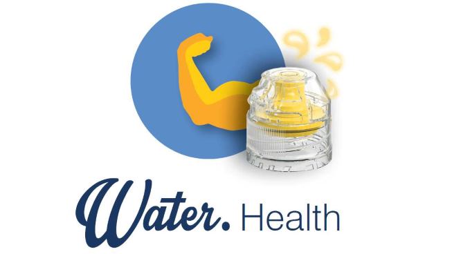 water.io health cap and bottle